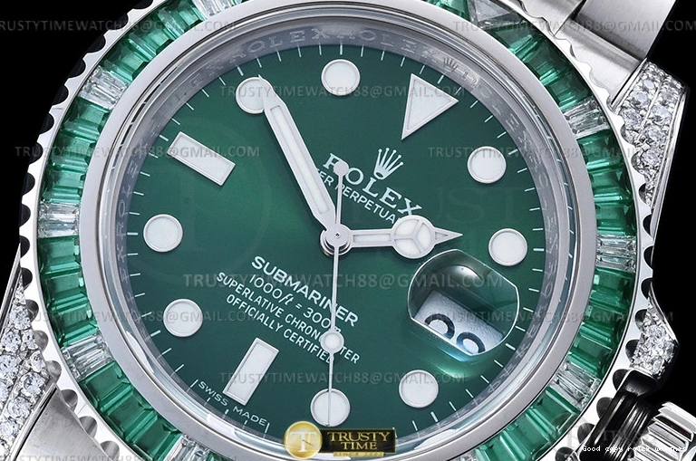 Good copy rolex watches Dia 904L SS Submariner SS A2824 Noob Grn 116610LV 1031